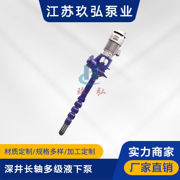 HLC深(shēn)井長(zhǎng)軸多級液下泵(bèng)(圖1) HLC深井長軸多級(jí)液下泵(圖1)