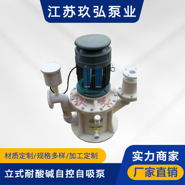WFB立式耐(nài)酸(suān)堿氟塑料自控自吸泵(圖1) WFB立(lì)式耐酸堿氟塑料自控自吸泵(bèng)(圖1)